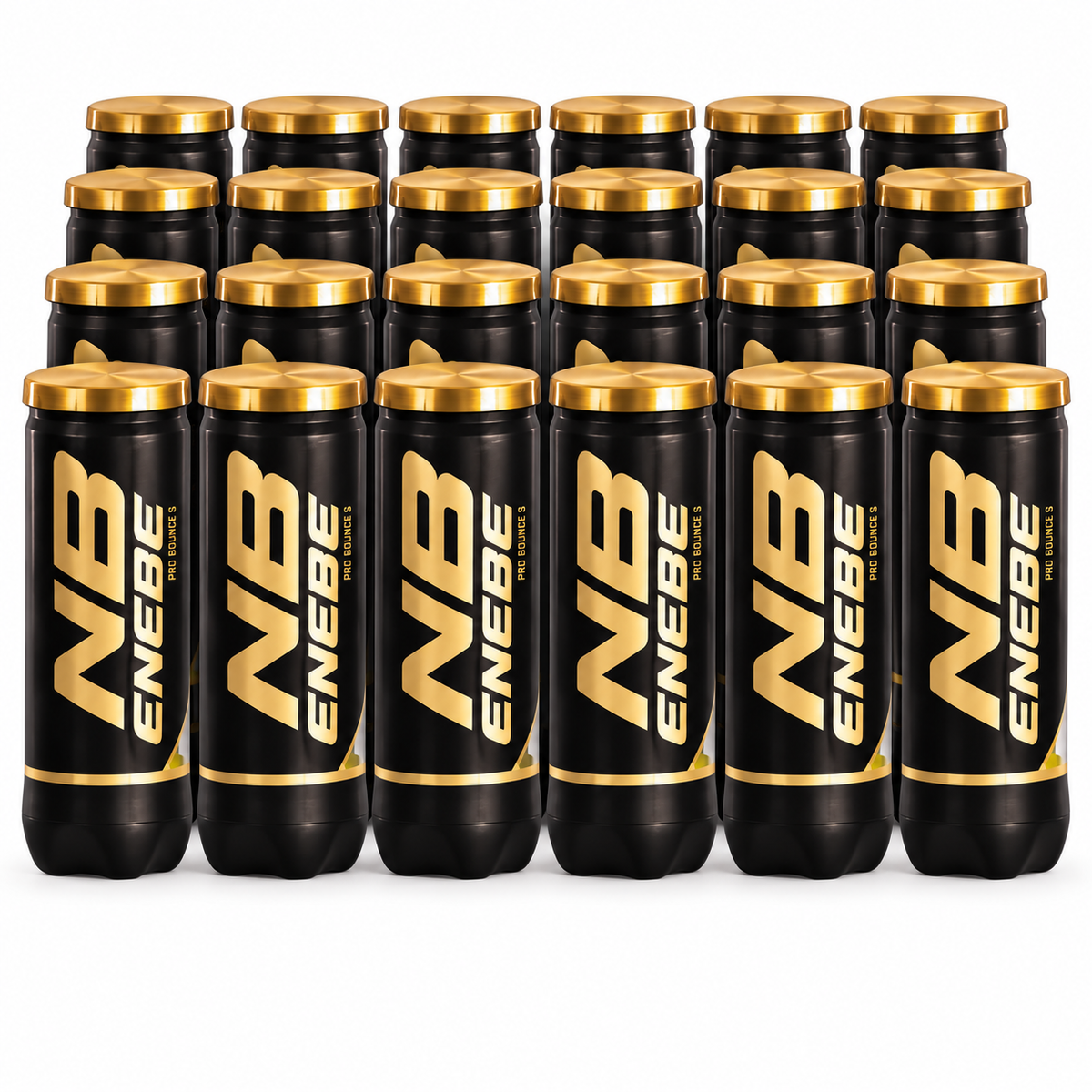 Enebe Pro Bounce S Padelpallo – Nopeat padelpallot - 24 tuubia - - Boom!padel - Boom!padel