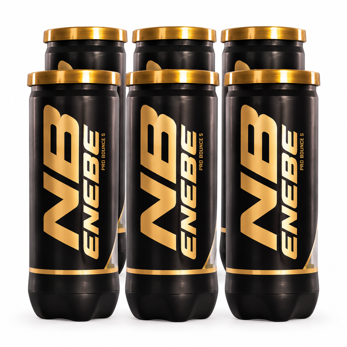 Enebe Pro Bounce S Padelpallo – Nopeat padelpallot - 6 tuubia - - Boom!padel - Boom!padel