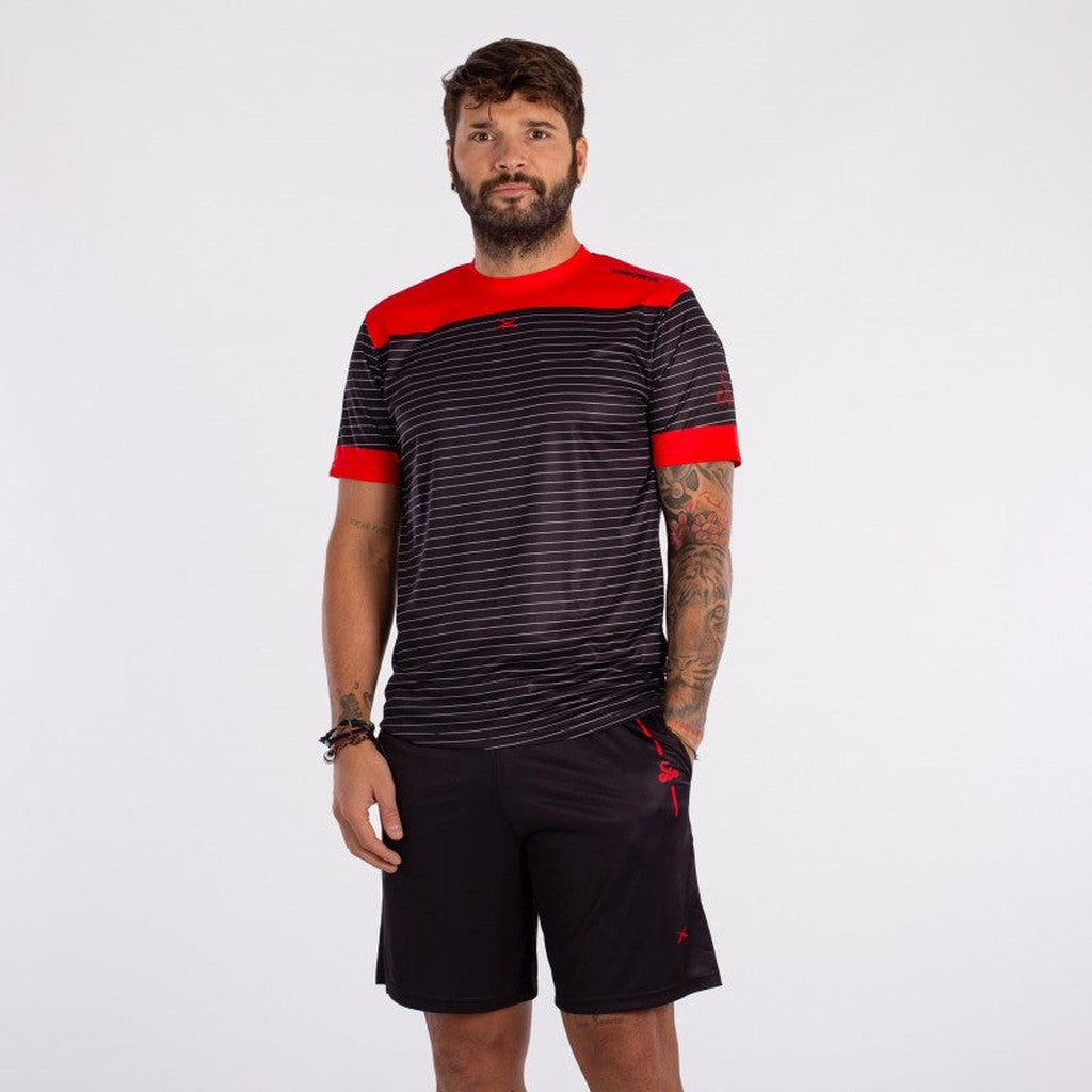 VIBOR-A KING COBRA X PRO PELIPAITA MUSTA/PUNAINEN - Padelvarusteet - Boom Padel - Boom!padel