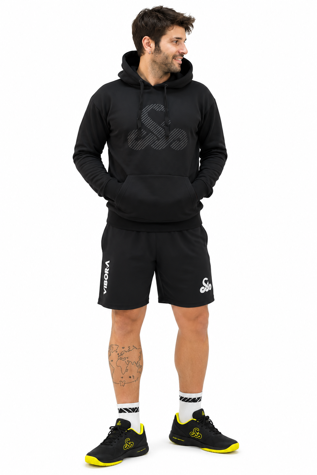 VIBOR-A SHORTSIT SKIN PRO MUSTA - Padelvarusteet - Boom Padel - Boom!padel