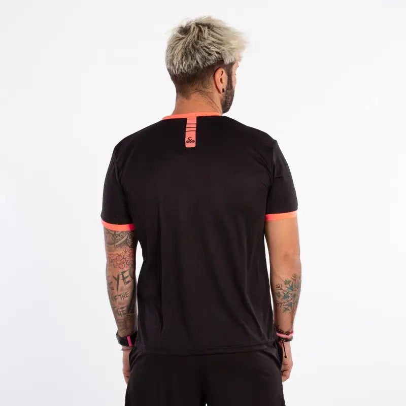 VIBOR-A POISON PRO PELIPAITA MUSTA/KORALLI - Padelvarusteet - Boom Padel - Boom!padel