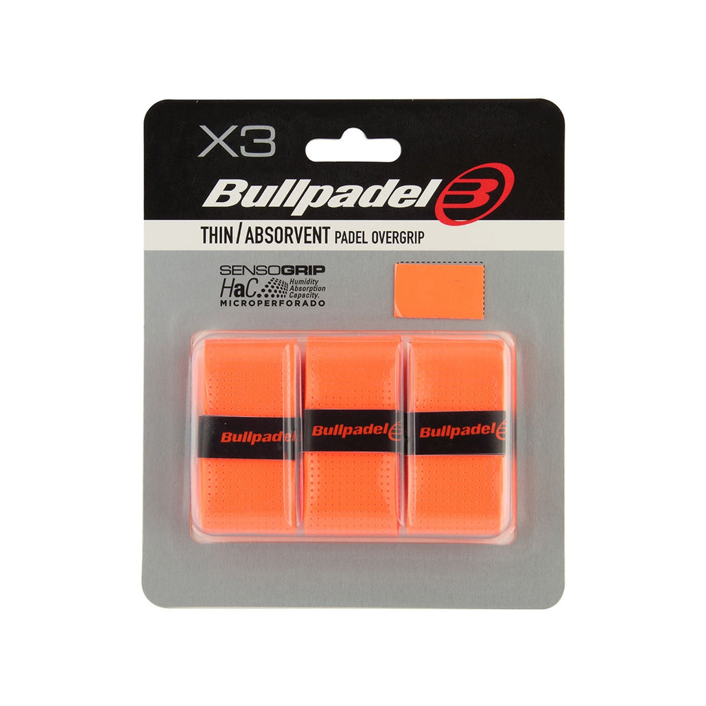 BULLPADEL OVERGRIP SENSO PRO ORANSSI 3 KPL - Padeltarvikkeet - Boom Padel - Boom!padel