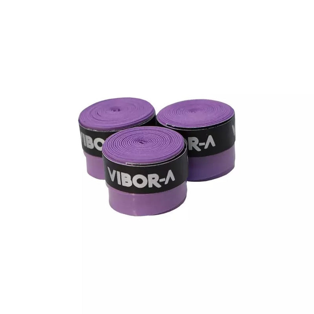 VIBOR-A OVERGRIP MIKROREI&#39;ITETTY VIOLETTI 3-PACK - Padeltarvikkeet - Boom Padel - Boom!padel
